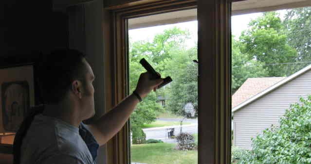 Scraping windows clean
